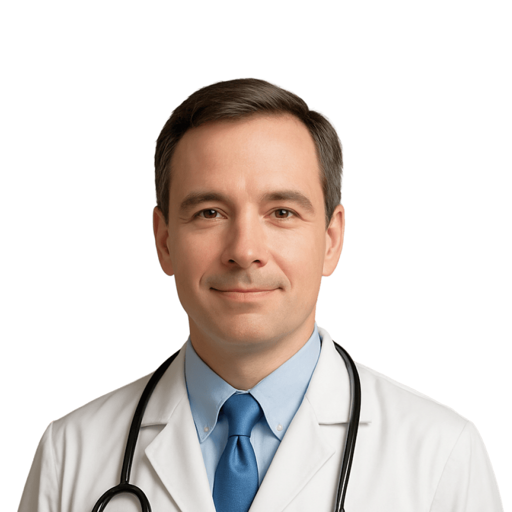 A portrait of a licensed physician